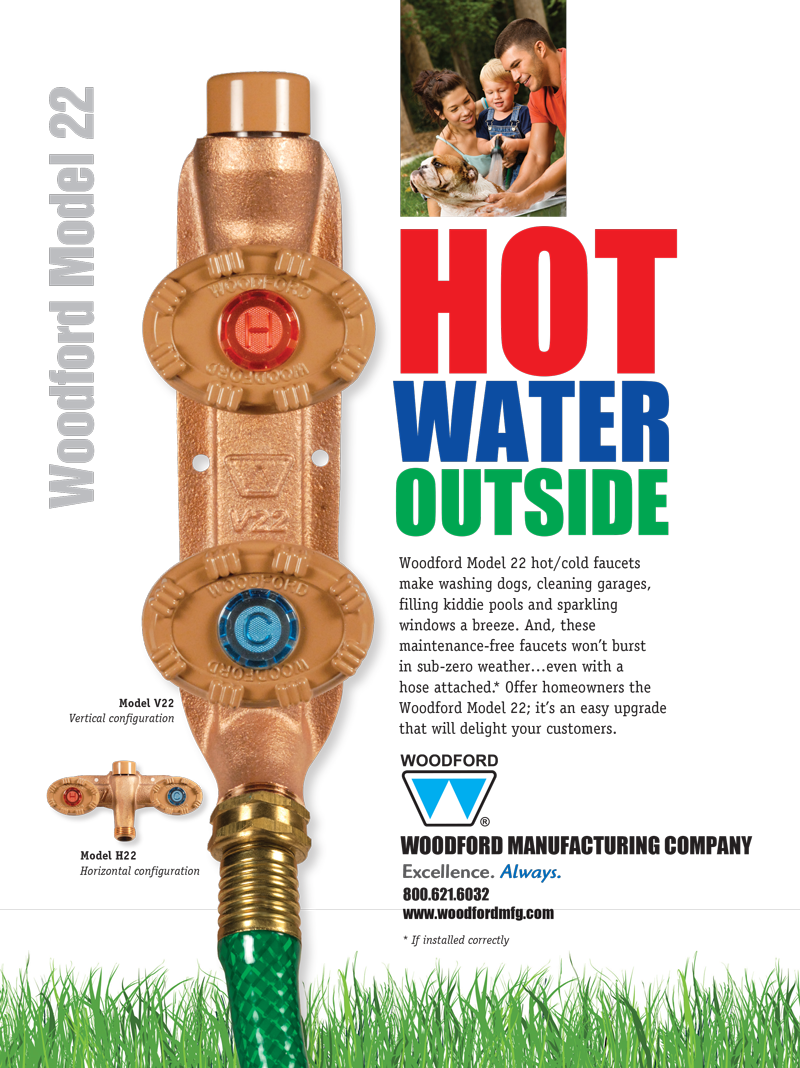 Woodford Model 22 Hot And Cold Freezeless Faucet